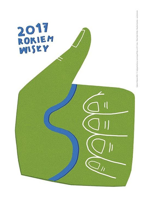 Plakat Pauliny Kozickiej „Myślę o Wiśle” 120 x 180 cm