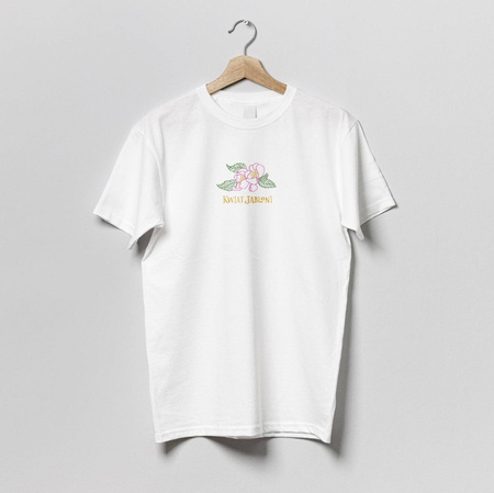 Biała koszulka Kwiat Jabłoni Rozmiar S